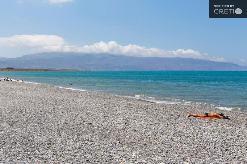 The beach of Maleme Village In Chania