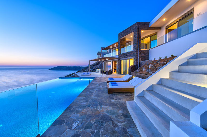 Luxury villa in Crete, a five Star Minimal Deluxe villa with direct access to the sea