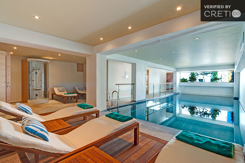 Luxury villa with interior pool in Crete