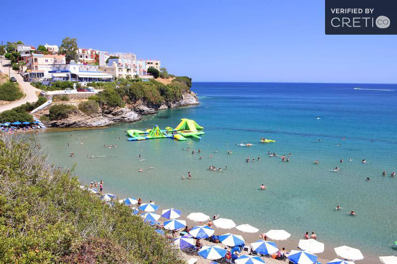Bali Beach, the most popular of the Rethymno Highlights