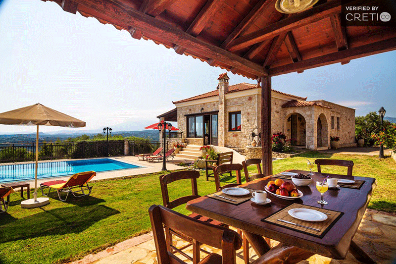 Enjoy wonderful Sea and Mountain View in this Traditional Villa in Polemarchi