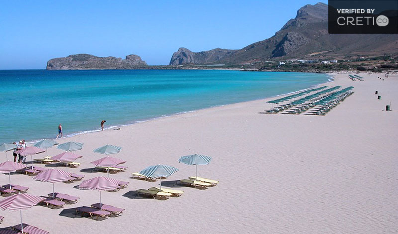 The large Falassarna beach, Crete