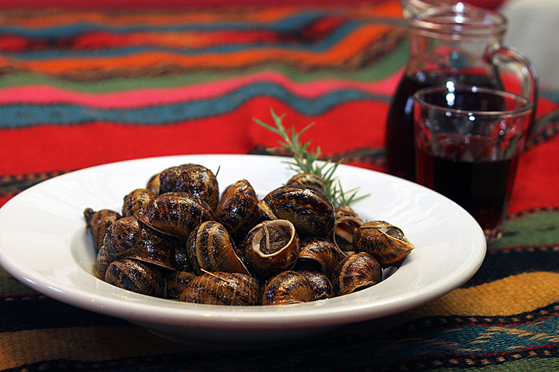 Snails, a traditional food in Crete