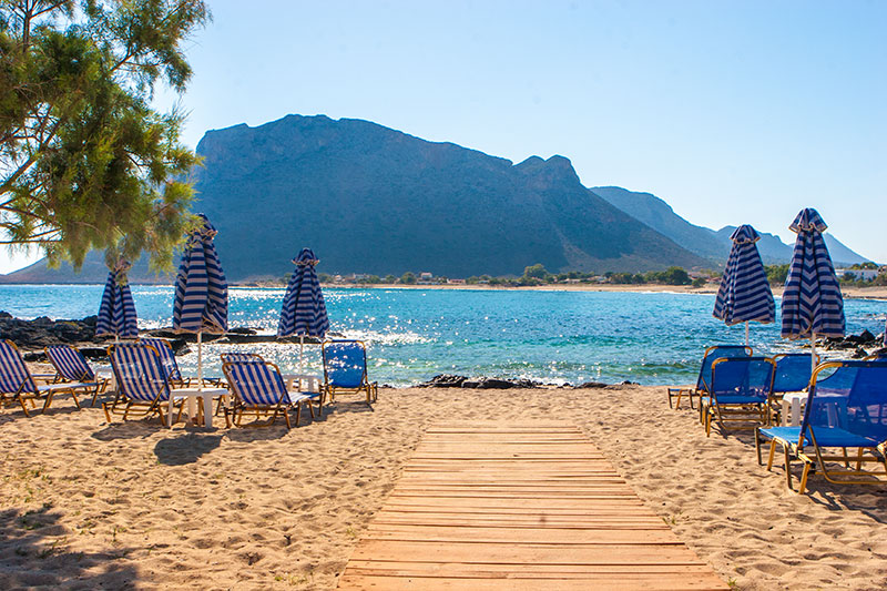 Stavros in Crete - A family beach offering plenty of facilities