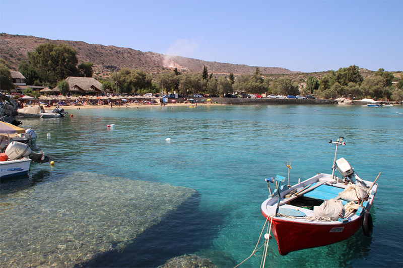 The picturesque Marathi Beach In Crete