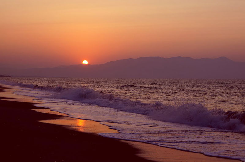 Platanias Beach Sunset