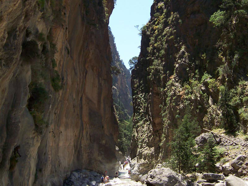 The impressive Portes in Samaria Gorge