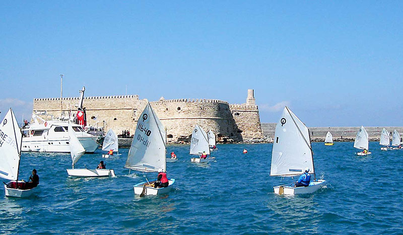 The Sailing Club in front of Koules Heraklion