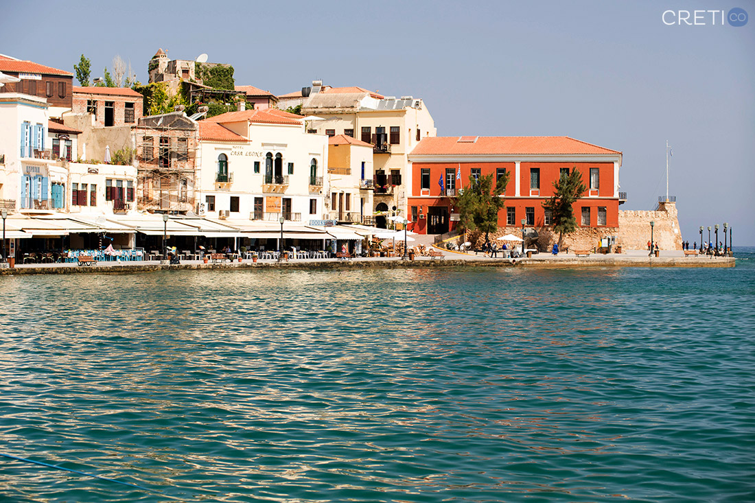 The Maritime Museum of Crete and part of the Old Port of Chania