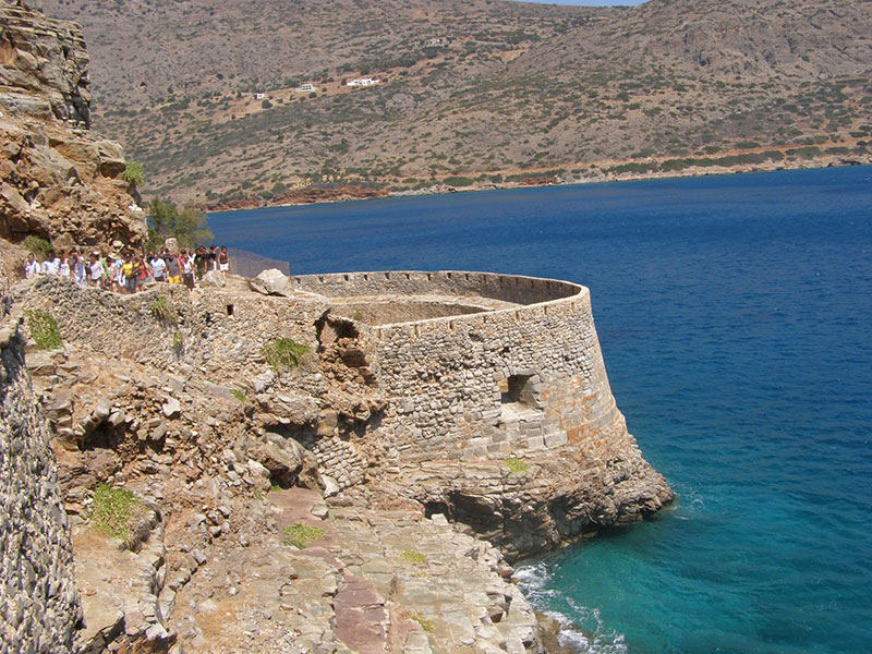The magnificent view from the castle of Spinalonga