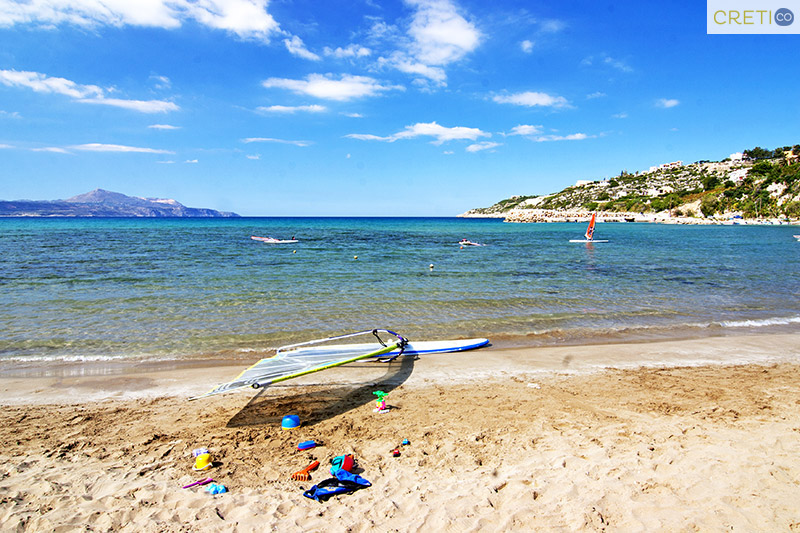 Watersports beach in Almyrida Crete