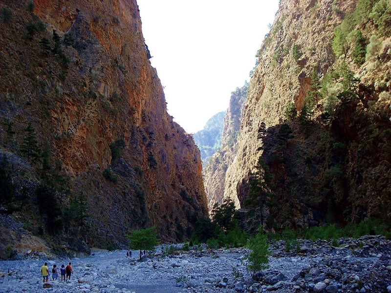 gorges in crete samaria gorge