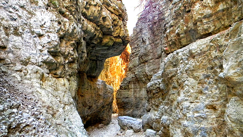 The narrowest point of Imbros Gorge