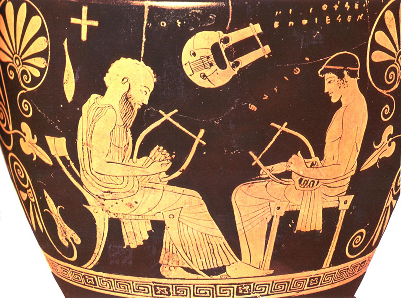 Cretan Music - Ancient lyre players