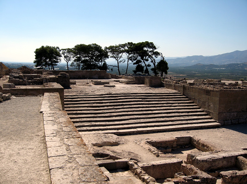 The archaeological site of Faistos, Heraklion