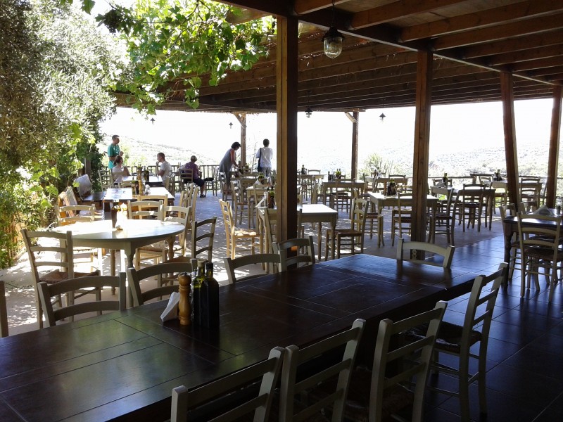 The restaurant offers panoramic views to the Park