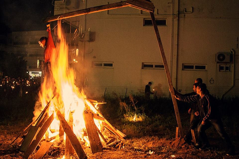 The burn of Judas, Crete