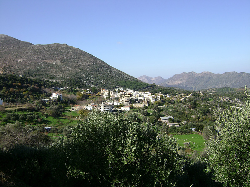 The beautiful, traditional village of Marathos