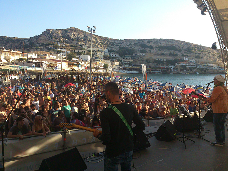 Rock Band on Matala Beach