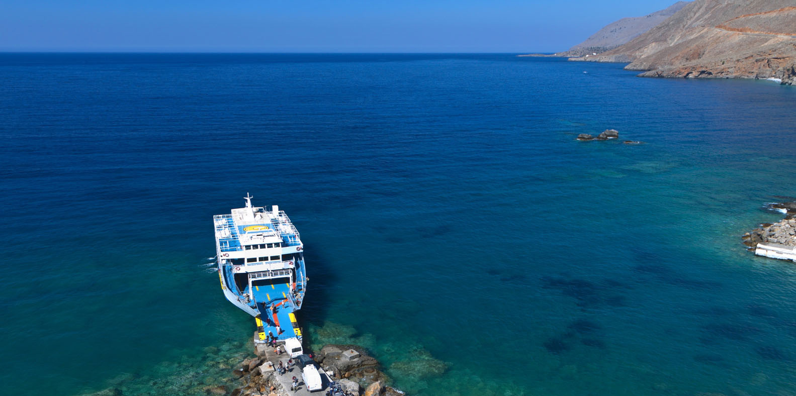 South Crete Boat Trip To Loutro And Marmara Beach