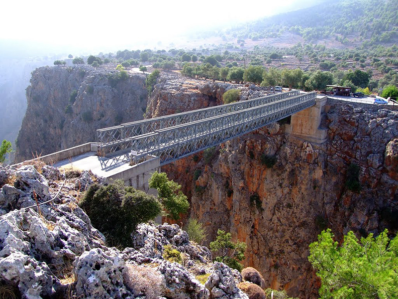 The breathtaking Aradena bridge